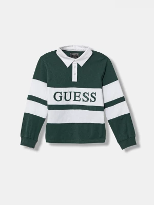 Obrázek produktu Guess Dětská bavlněná polokošile Guess zelená