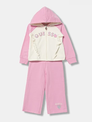 Obrázek produktu Guess Dětská bavlněná tepláková souprava Guess růžová