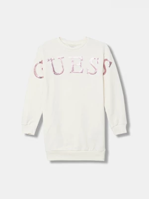 Obrázek produktu Guess Dětské bavlněné šaty Guess béžová