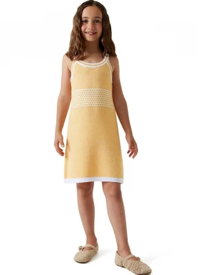 Obrázek produktu Guess Dětské bavlněné šaty Guess žlutá