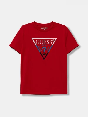 Obrázek produktu Guess Dětské bavlněné tričko Guess červená
