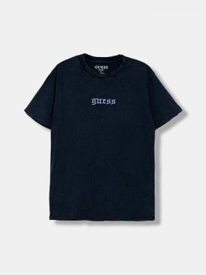 Obrázek produktu Guess Dětské bavlněné tričko Guess námořnická modř