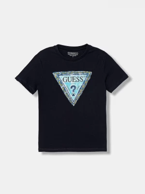 Obrázek produktu Guess Dětské bavlněné tričko Guess námořnická modř