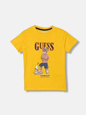 Obrázek produktu Guess Dětské bavlněné tričko Guess žlutá