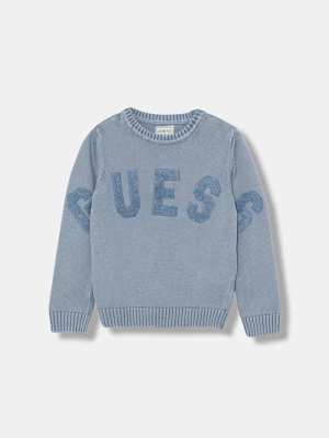 Obrázek produktu Guess Dětský bavlněný svetr Guess modrá