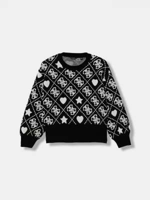 Obrázek produktu Guess Dětský svetr s příměsí vlny Guess černá