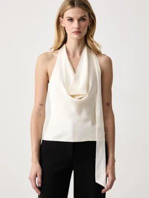 Obrázek produktu Guess halenka dámská s příměsí hedvábí x LEONIE HANNE béžová