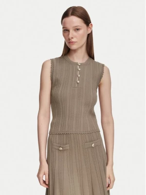 Obrázek produktu Guess Halenka W6YR24 Z0970 Tmavě béžová Slim Fit