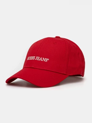 Obrázek produktu Guess Jeans Bavlněná baseballová čepice Guess Jeans červená