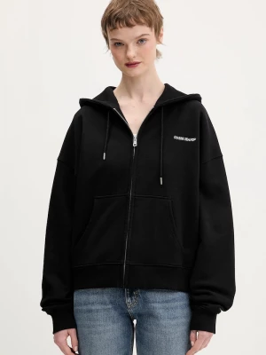 Obrázek produktu Guess Jeans rozepínací mikina dámská bavlněná černá