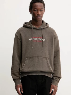 Obrázek produktu Guess Jeans Bavlněná mikina Guess Jeans hnědá
