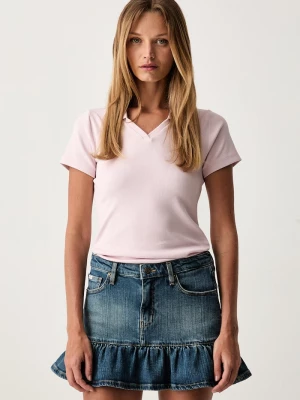 Obrázek produktu Guess Jeans polo dámské bavlněné s elastanem růžová