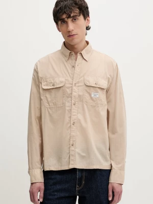 Obrázek produktu Guess Jeans safari košile pánská bavlněná béžová