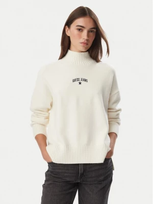 Obrázek produktu Guess Jeans Svetr W6BR09 Z1252 Krémová Relaxed Fit