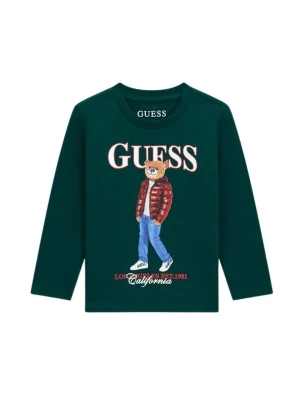 Obrázek produktu GUESS KIDS Tričko 'GUESS KIDS LS T-SHIRT T-SHIRT' tmavě zelená