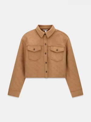 Obrázek produktu Guess košile dětská bavlněná s elastanem hnědá