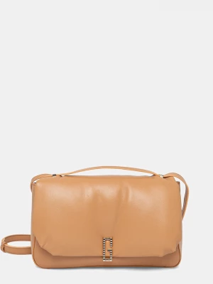 Obrázek produktu Guess Kožená kabelka ALIZEE hnědá