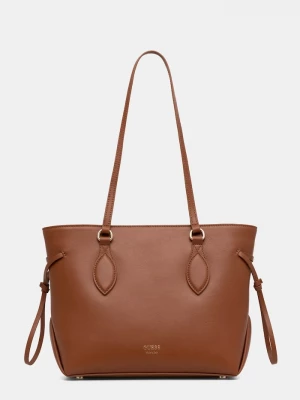 Obrázek produktu Guess Kožená kabelka Guess FLORENCE hnědá