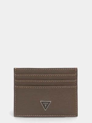 Obrázek produktu Guess Kožené pouzdro na karty Guess hnědá