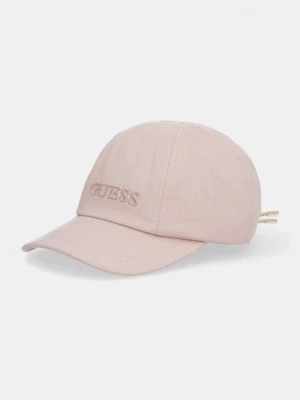 Obrázek produktu Guess kšiltovka dámská bavlněná gabardénová růžová