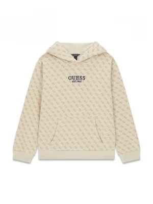Obrázek produktu Guess mikina s kapucí dětská bavlněná béžová