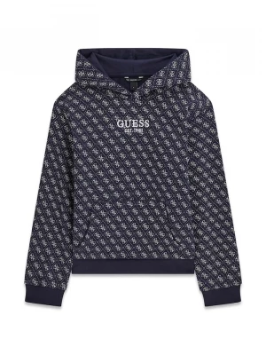 Obrázek produktu Guess mikina s kapucí dětská bavlněná námořnická modř
