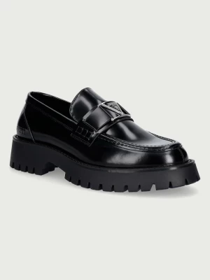 Obrázek produktu Guess mokasíny pánské kožené GORIZIA IV černá