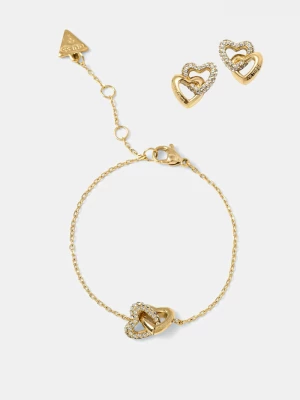 Obrázek produktu Guess Náramek a náušnice Guess BELOVED zlatá