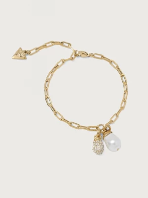 Obrázek produktu Guess náramek dámský z nerezové oceli PEARLY zlatá