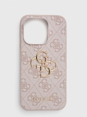 Obrázek produktu Guess Obal na telefon Guess iPhone 15 Pro 6.1 růžová
