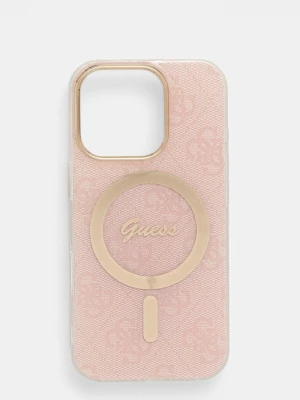 Obrázek produktu Guess Obal na telefon iPhone 16 Pro 6.3" růžová