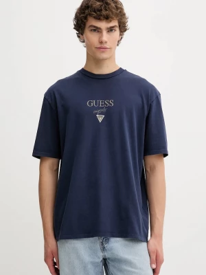 Obrázek produktu Guess Originals Bavlněné tričko námořnická modř