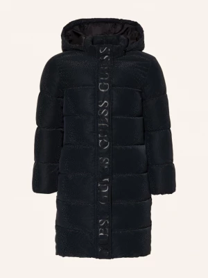 Obrázek produktu Guess Péřový Kabát S Odnímatelnou Kapucí černá / tmavě modrá