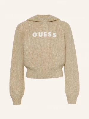 Obrázek produktu Guess Pletená Mikina S Kapucí béžová / bílá