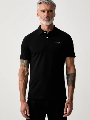 Obrázek produktu Guess polo pánské bavlněné s elastanem černá