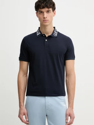 Obrázek produktu Guess polo pánské bavlněné s elastanem NOLAN námořnická modř