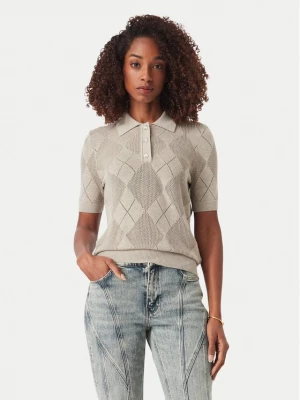 Obrázek produktu Guess Polokošile W6YR17 Z0958 Béžová Regular Fit