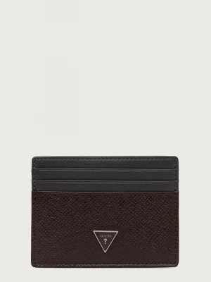 Obrázek produktu Guess pouzdro na karty pánské kožené MILANO hnědá