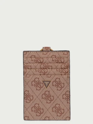 Obrázek produktu Guess pouzdro na karty z imitace kůže MILANO béžová