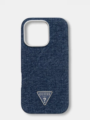 Obrázek produktu Guess pouzdro na telefon džínové iPhone 16 Pro námořnická modř