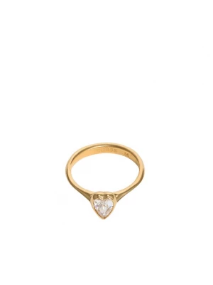 Obrázek produktu GUESS Prsten 'Crystal Love' zlatá / průhledná
