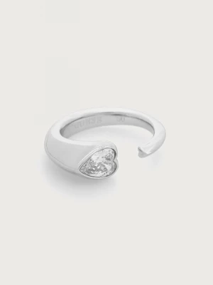 Obrázek produktu Guess prstýnek dámský z nerezové oceli s kubickým zirkonem CRYSTAL LOVE stříbrná