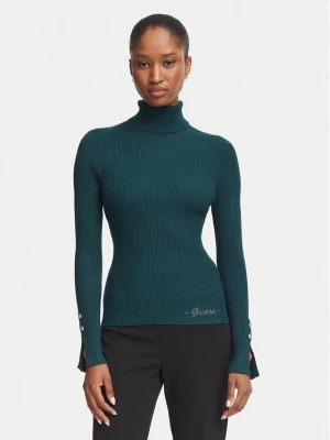 Obrázek produktu Guess Rolák W6BR29 Z1417 Tmavě zelená Slim Fit