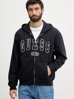 Obrázek produktu Guess rozepínací mikina pánská bavlněná DAVIS námořnická modř