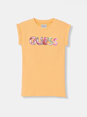 Obrázek produktu Guess šaty bavlněné s elastanem oranžová