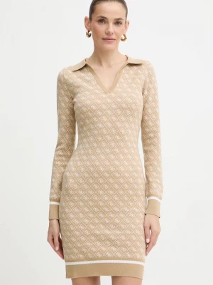 Obrázek produktu Guess Šaty z vlněné směsi Guess AUBREY béžová