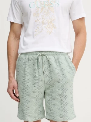 Obrázek produktu Guess šortky pánské prolamované LATTICE zelená