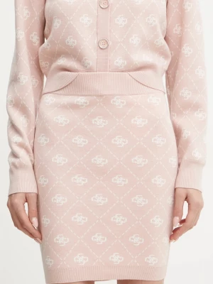 Obrázek produktu Guess Sukně příměsí vlny Guess SARAH růžová