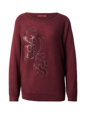 Obrázek produktu GUESS Svetr 'ESMERALDA' bordó / stříbrná