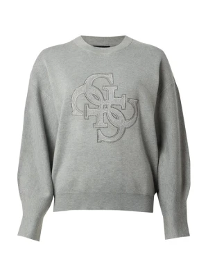 Obrázek produktu GUESS Svetr 'EVELYN' šedá / černá / stříbrná